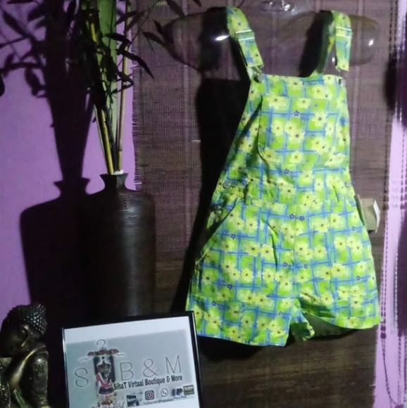 955 Originals  Lemon Lime Floral romper - Picture 5 of 16